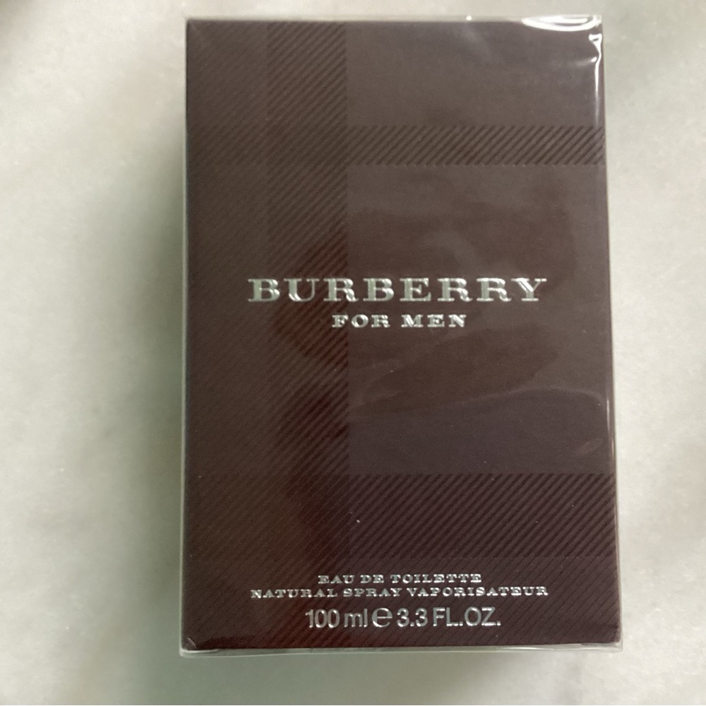 Burberry Fragrance Packaging with Black and Gray Design